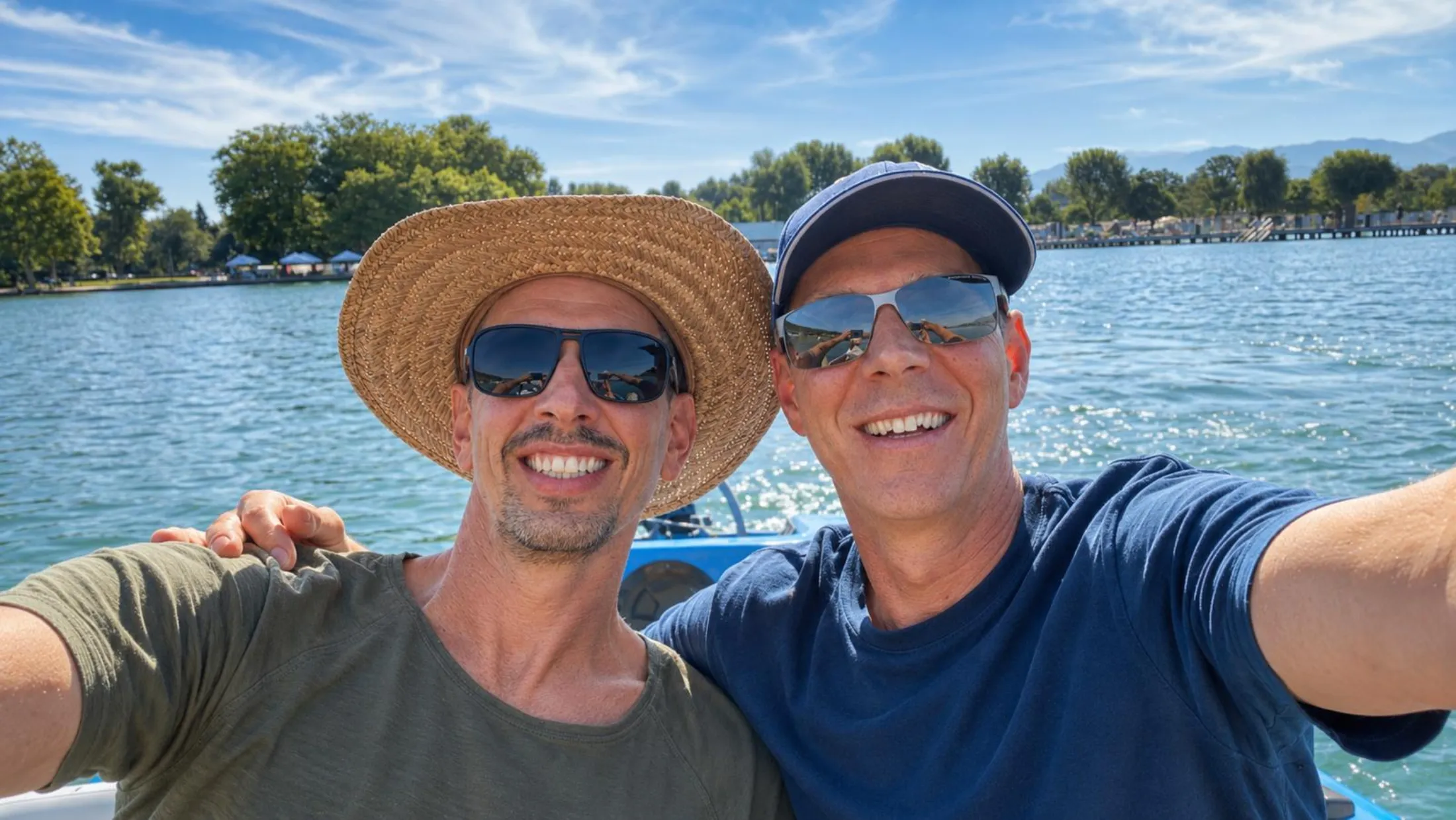 Gerald Schwarzenbacher und Günther Schöffmann am Wörthersee